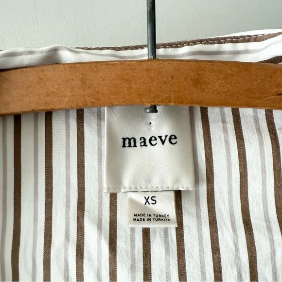 Anthropologie Striped Mini Dress - White and Black - Picture 3 of 6